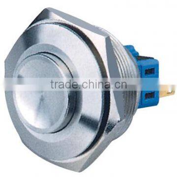 High Round Momentary Anti-vandal Metal Push Button Switch 30mm Waterproof