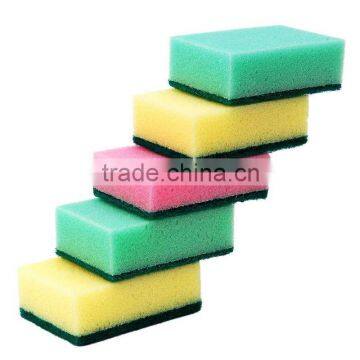 2016 kitchen cleaning dish sponge nylon scouring pad packed