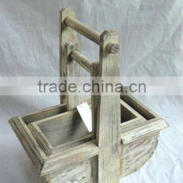 2015 new style wooden flower pot(FSC Certificate)