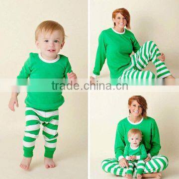 Family Cotton Christmas Pajamas With Stripe Red/green/blue photo-4