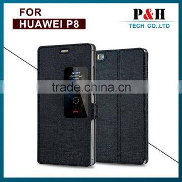 Flip Window View Leather Case For Huawei Ascend p8 photo-3