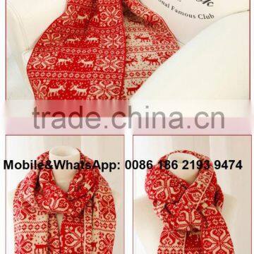 Christmas wool scarf wholesale