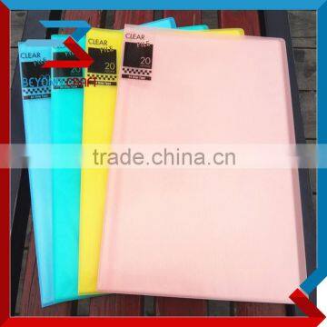 A4 display book clear file folder 20 pockets