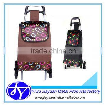Grocery folding shopping cart trolley bag with wheels