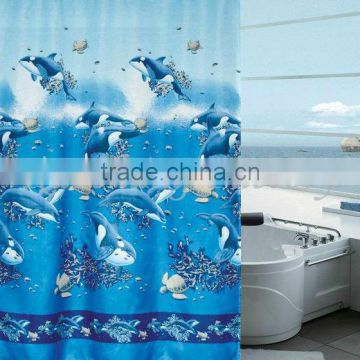 Latest Promotional Wholesale Fish Shower Curtain