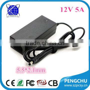 AC/ DC 100-240v input 60w 12v switching mode power supply for led light