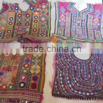 banjara hand embroidery with mirror work front neck piece