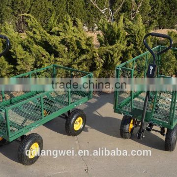 $30000 Trade Assurance Steel Mesh Utility Four-wheeled Wheelbarrow