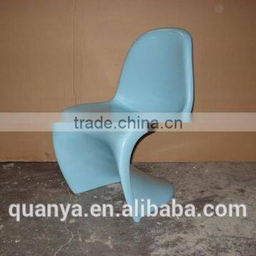 Modern fiberglass S shape chairs replica chair for dining room