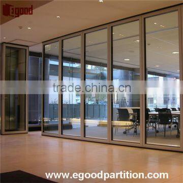 Office room single layer aluminum frame glass partition wall