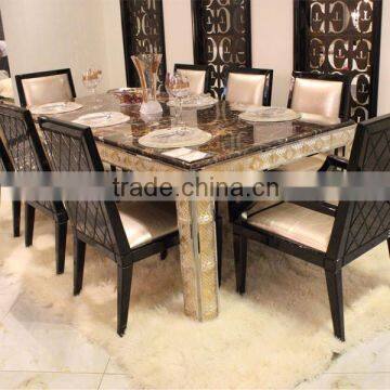 2014 New Crystal Wooden Dining Room Set, Luxury Dining Table, JT14 From China Supplier-JL&C Furniture