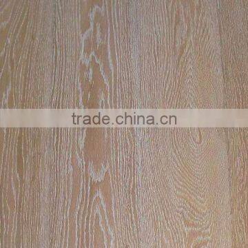 4mm solid oak toplayer Brushed white oiled Engineered oak flooring