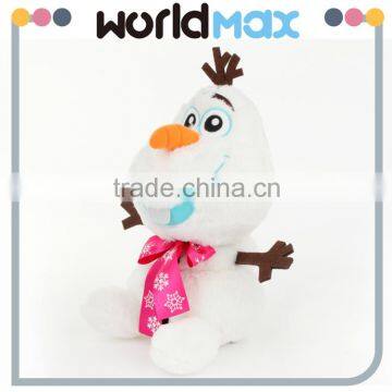 China Made Graceful Olaf With Pink Tie Promotional Baby Plush Toy