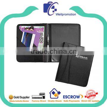 Business Folders, Leather Business Card Folder Padfolio Notebook