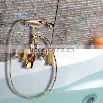 Classical Gloden Brass Bathtub Shower Mixer Water Taps