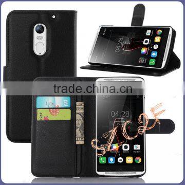 High quality PU leather flip cover case with wallet phone case for lenovo Vibe X3