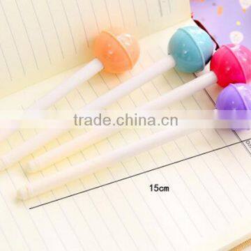 Diy Creative Stationery Personalized Novelty Plastic Lollipop Shaped Ballpoint Pen Best Promotional Gift Black Ink Gel Pen photo-3