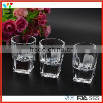 Liquor & Spirits Drinking Glassware Square Bottom Round Top Passion Shot Glass