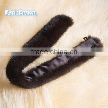 Top Quality Fashion Mink Stand Up Fur Collar for Mens Coat