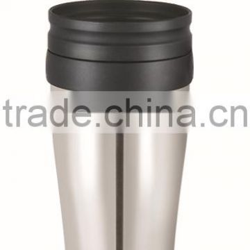 450ml double wall S/S auto mug -inner plastic 009A