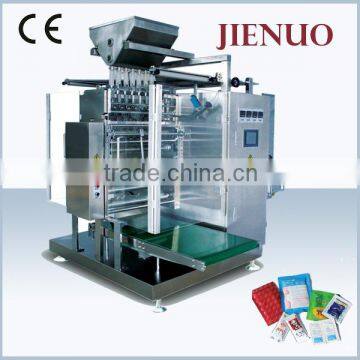 Multi-lane four-side automatic chocolate packing machine