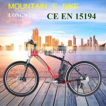 26"electric mountain bike pedelec bicycle SHIMANO 7 SPEED trekking e bike