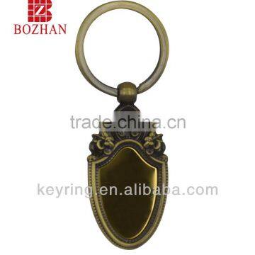 Customized Metal Keychain Blank with Nickel Plating, Made of Zinc Alloy, Small Orders are Accepted