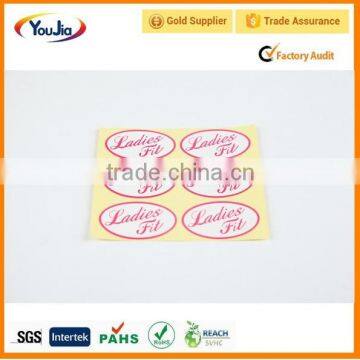 Custom transparent sticker , self adhesive clear sticker