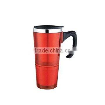 450ml Auto mug with handle promotion travel mug