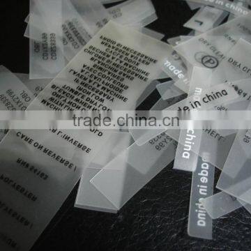 China factory sales cheap custom waterproof swimwear soft and thin TPU printed labels