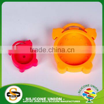 Silicone Case Cat Shape Alarm Leather Case Travel Clock photo-2