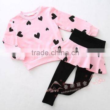 spring autumn boutique girls clothes sets