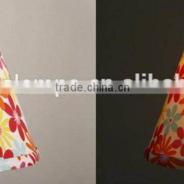 modern style hot sell high quality colorful flower decor barrel lampshade