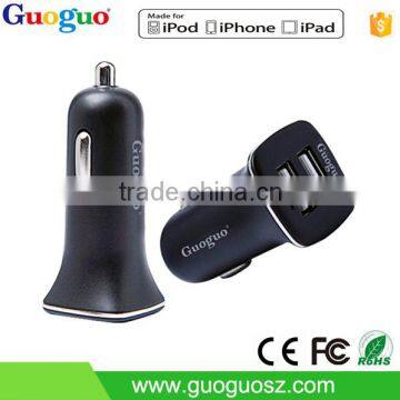 Wholesale 2 ports 5V 2.4A Portable Dual USB Car Charger