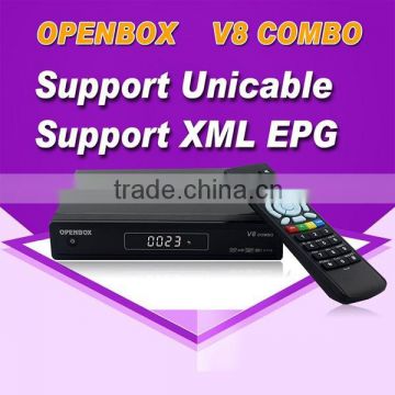 Good quality V8 combo satellite TV receiver with Hd free porn video,3G,USB WIFI