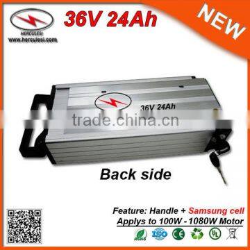 Hot Selling Rear Rack 1000W 36V 24Ah Lithium Battery for Electric Bike Price With Aluminum Waterproof Shell photo-3