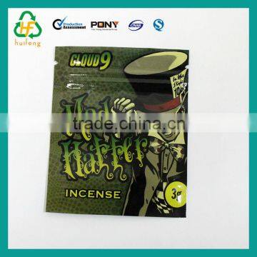 High quality Aluminum foil plastic bags for herbs incense