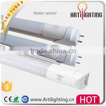 High lumen moving sensor smd t8 led tube light