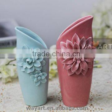 Handmade Flower Decorative Ceramic Flower Vase