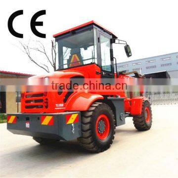 chinese wheel loader TL1500 small farm tractor front end loader with famouse engine