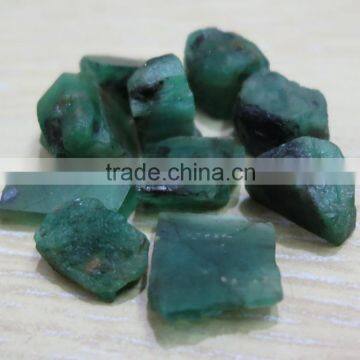 Natural Emerald Gemstone Rough 10-15mm Brazil Green Good Quality