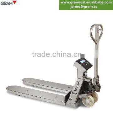 2T Good Performance Stainless Steel Hand Pallet Truck Scales