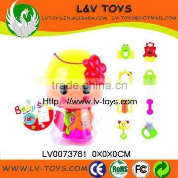 8 PCS Best Infant Toys Plastic Baby Rattle for kids make in China with EN71 LV0073781