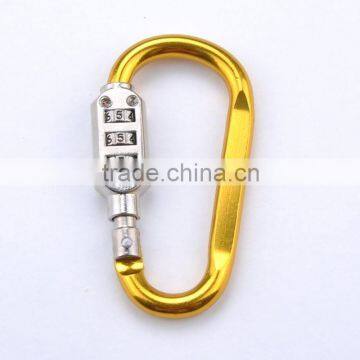 Aluminum Alloy 7 d Glyph Shape Climbing Buckle/plus Combination Lock and Lock Buckle photo-4