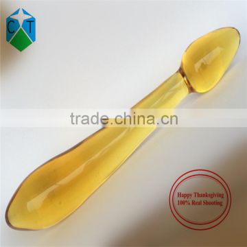 CTYD52 Lingerie Anus Pussy Feel Toys Crystal Dildos Masturbation Men Women After Glass Chamber Anus Wholesale New Yellow