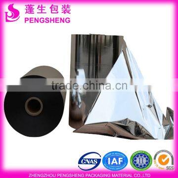 10mic metalized PET silver lamination film
