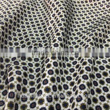 Square Print Polyester Cotton Blend Fabric for Lining Cushion Cover