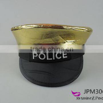 Golden military officer hat uniform cap party caps