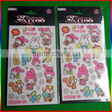 Bunny Design Temporary Tattoo Sticker for Kids, Sticker Tattoos photo-3