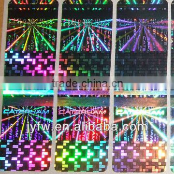 custom 3d rainbow hologram foil labels